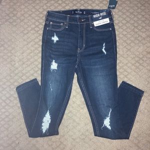Hollister High-Rise Crop Super Skinny